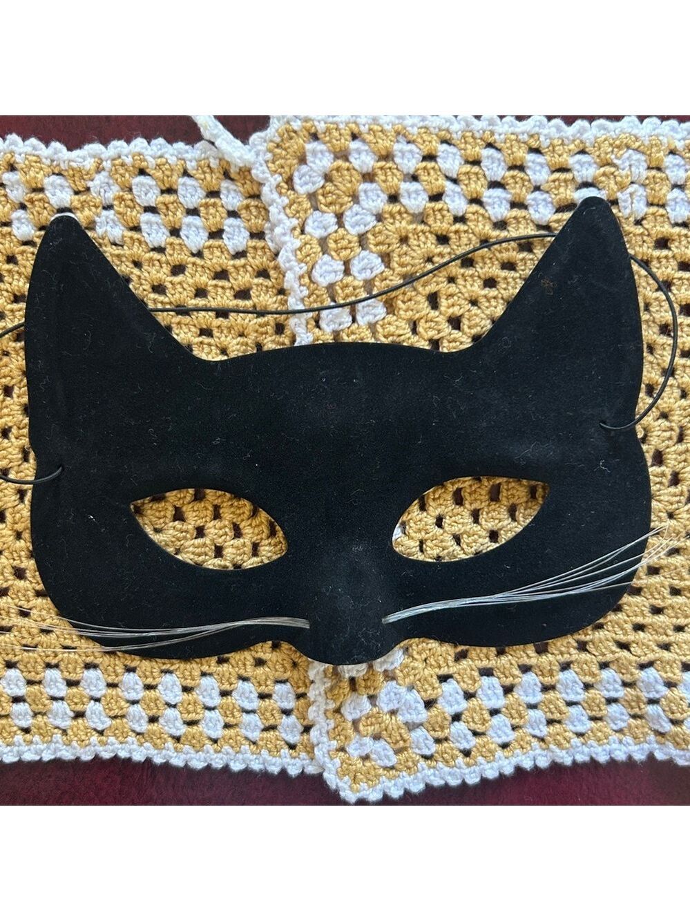 Black Cat Mask with Tail Accessory Set Costume Cat Costume All New Halloween Kit